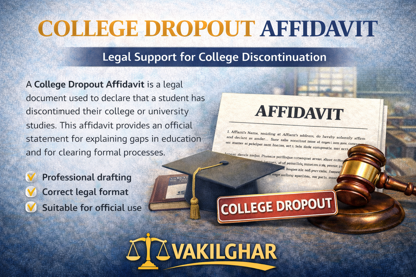 College Dropout Affidavit